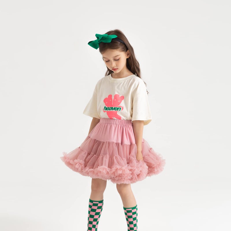 Tutu.kk Baby Girls Tutu Skirt Princess Fluffy Soft Chiffon Ballet Birthday Party Pettiskirt Beansand XS - Image 5